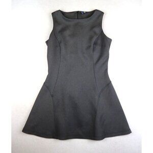 ORIGINAL MARINES - MINI GRAY STRETCH KNIT A-LINE FIT & FLARE DRESS - SIZE S